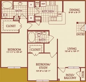 Two Bedroom Apartment Rental in Katy, TX