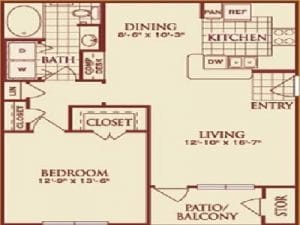 One bedroom apartment for rent in Katy, TX