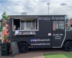 Krazy kreel food truck serving up tasty eats in Katy, Texas.