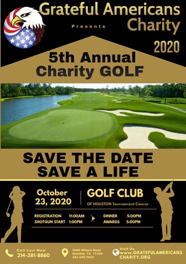 Grateful American Charity is excited to present their 5th annual charity golf event, held in Katy, Texas.