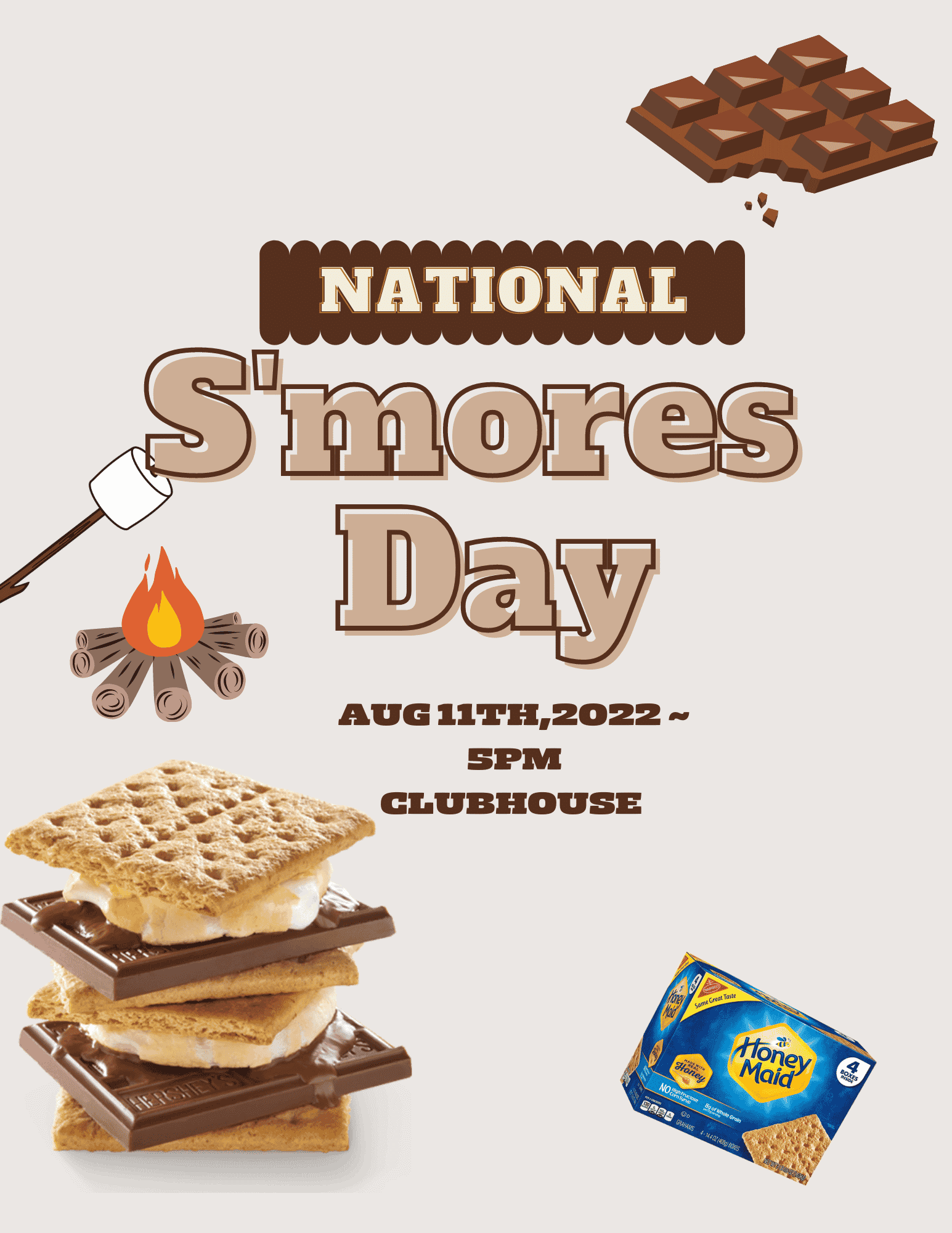 Celebrate National S'mores Day in Katy, TX at our luxurious apartments.