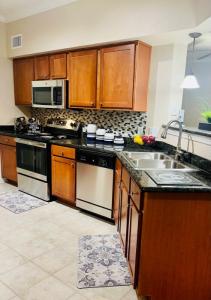 Two Bedroom Apartments in Katy Texas - Model Kitchen with Stainless-Steel Appliances